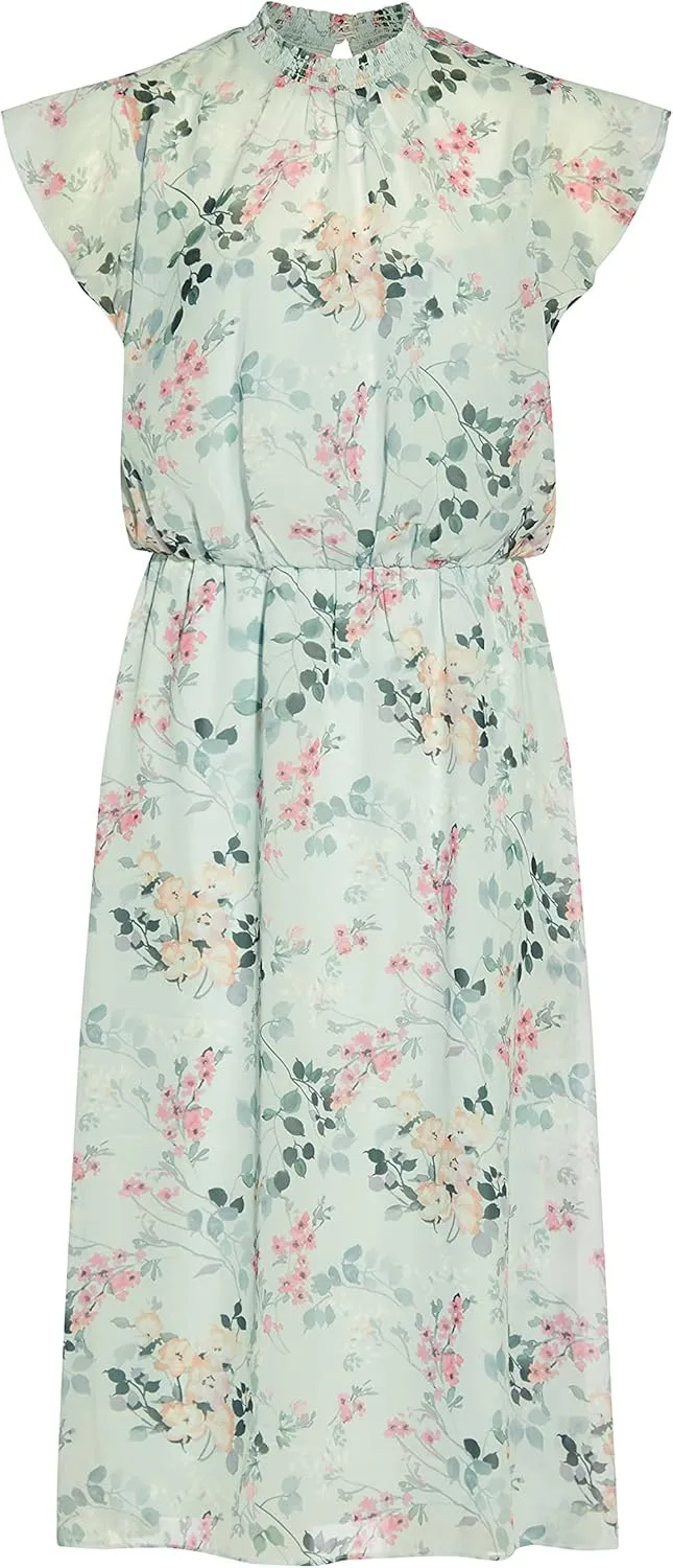 Adrianna Papell Women's Short Printed Chiffon Dress