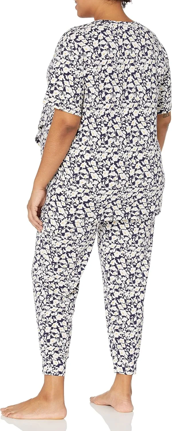 Amazon Essentials Women's Cotton Maternity and Nursing Sleepwear Pajama Set