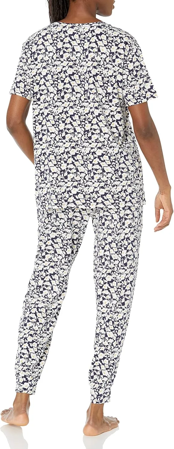 Amazon Essentials Women's Cotton Maternity and Nursing Sleepwear Pajama Set