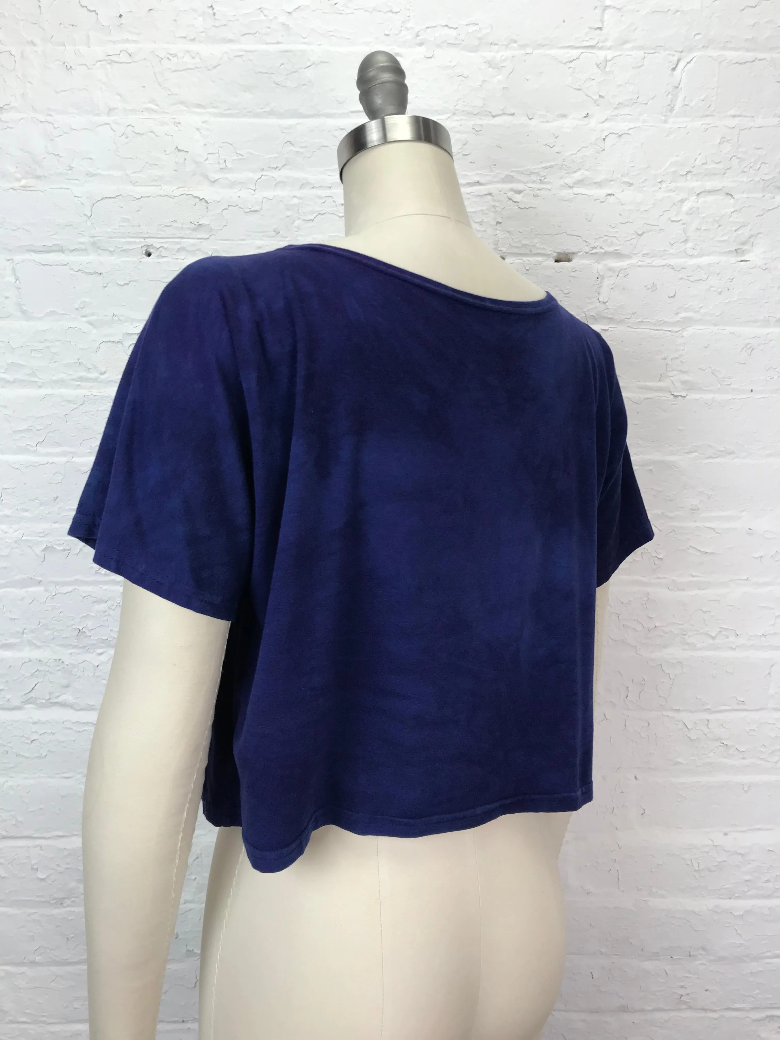 Astrid Crop Top in Amethyst Daisy - One Size