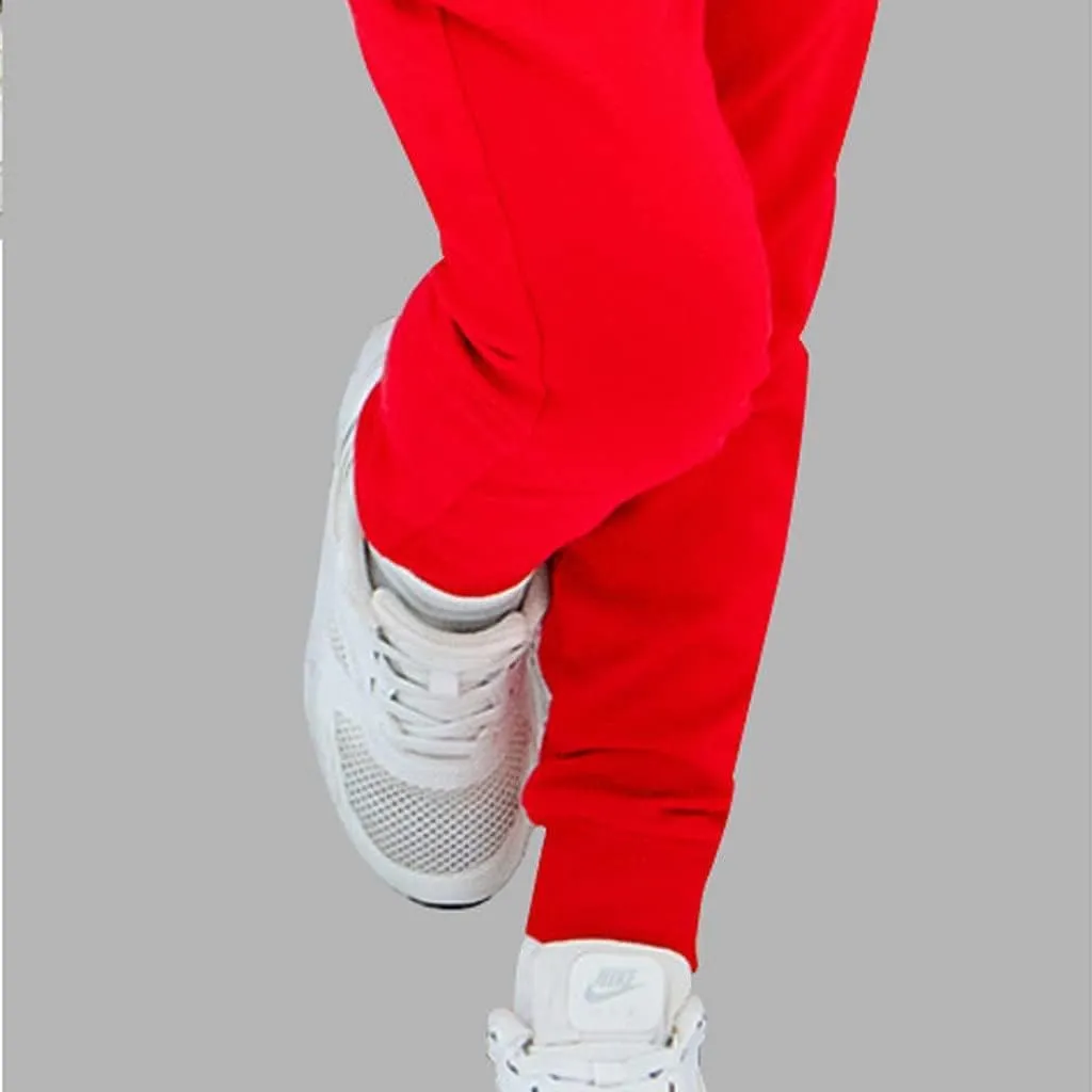 Baby Girls Boy's Pants Toddler Cotton Pull on Jogger Kids Solid Elastic Waist Sweatpants Baggy Sport Pants