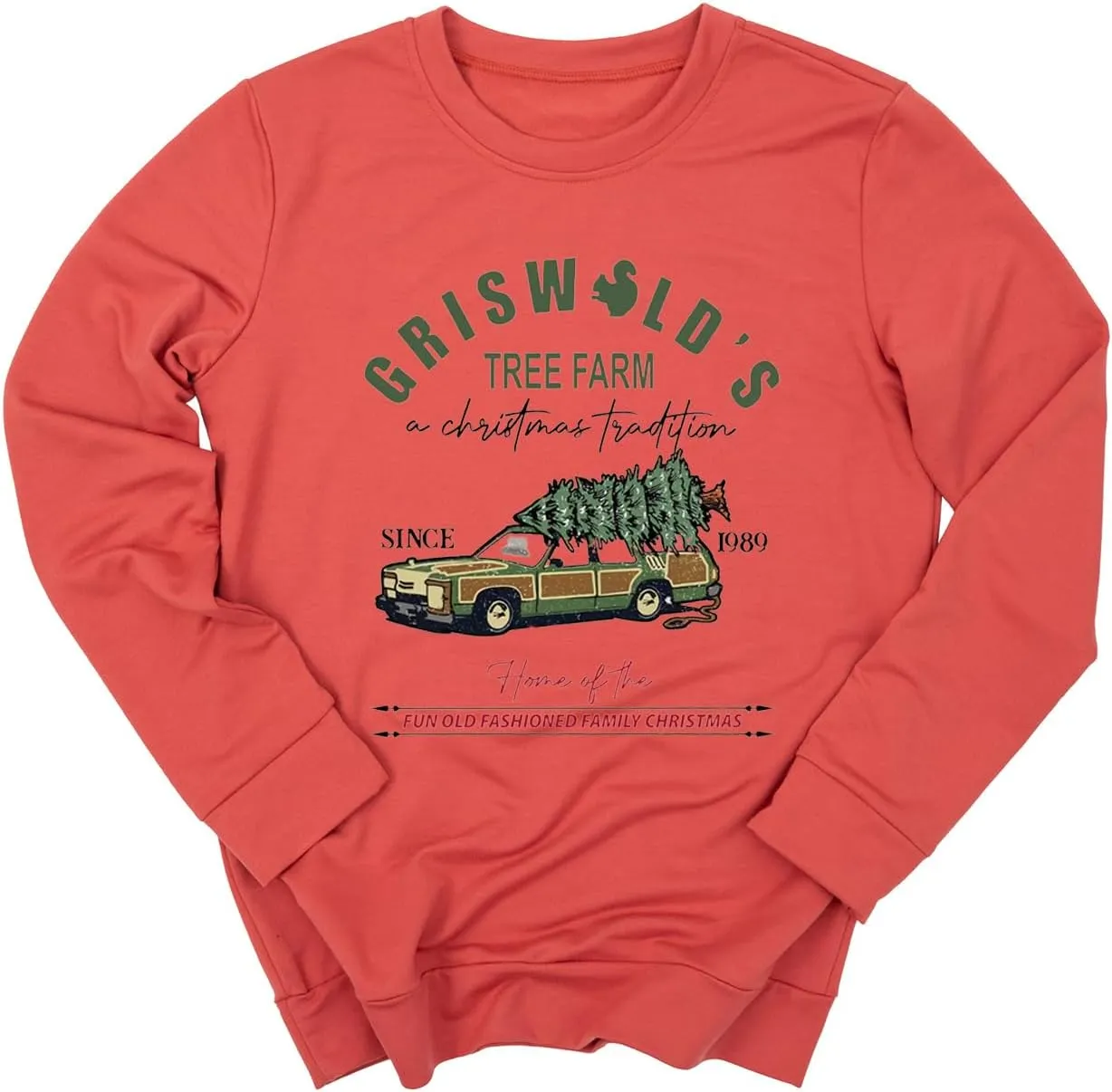 Christmas Sweatshirts For women Funny Christmas Sweater Cozy Holiday Graphic Tops