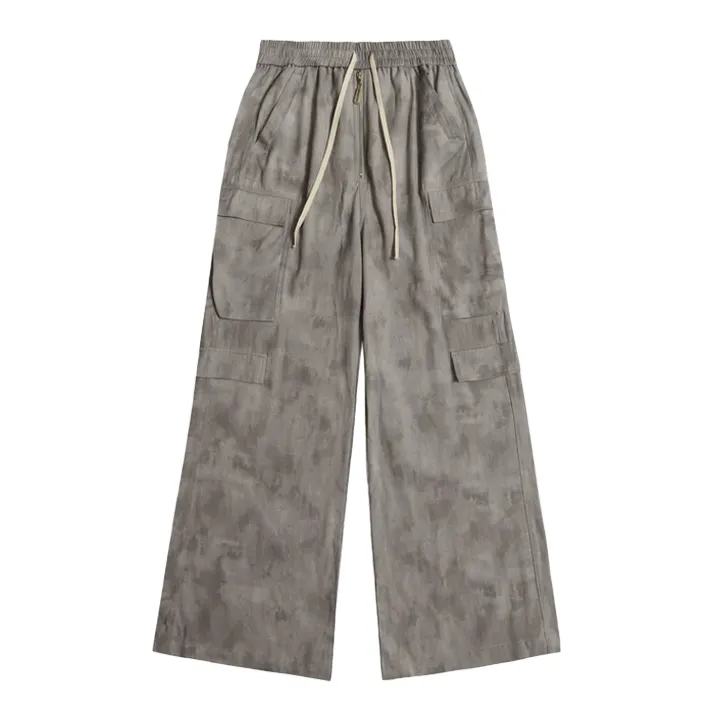 Halloy™ Tie-dye Camouflage Workwear Horn Casual Trousers