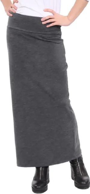 Kosher Casual Women's Modest Cotton Stretch Long Maxi Pencil Skirt