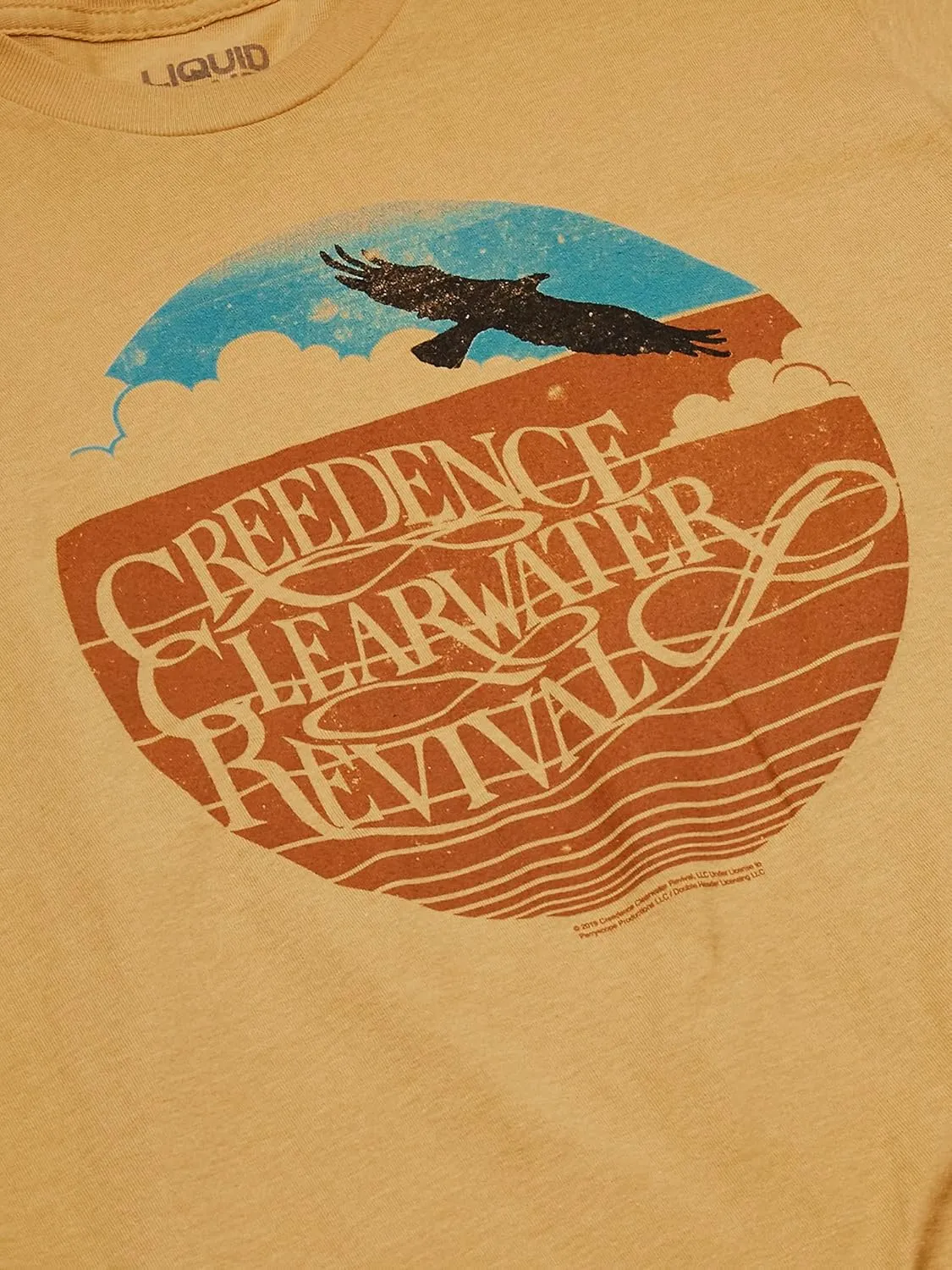 Liquid Blue Unisex-Adult Standard Creedence Clearwater Revival Green River T-Shirt