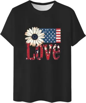 Men's Casual T Shirts for Summer Loose Fit Short Sleeve Round Neck Graphic Print Comfortable Everyday Wear Loose