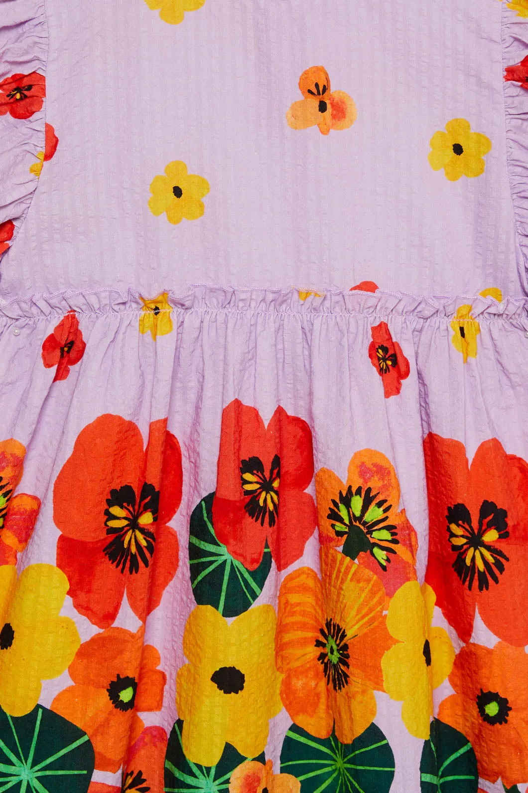 Poppy Border Kids Dress