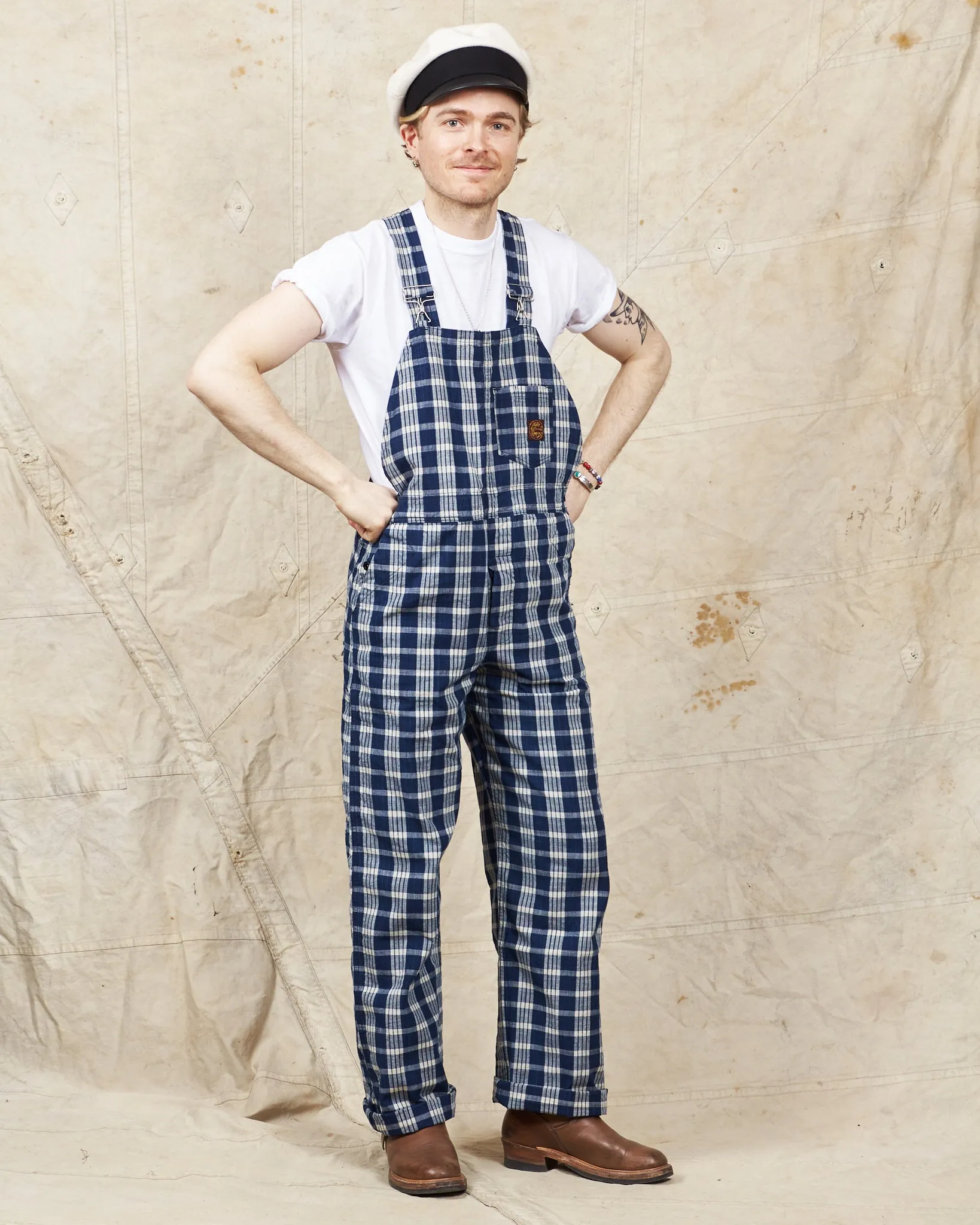 Sun Surf Sailor Moku Products Palaka Check Overalls SS42368