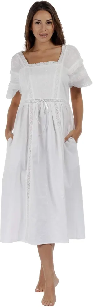 The 1 for U Nightgowns for Women - Womens Nightgowns, Amanda 100% Cotton Gown
