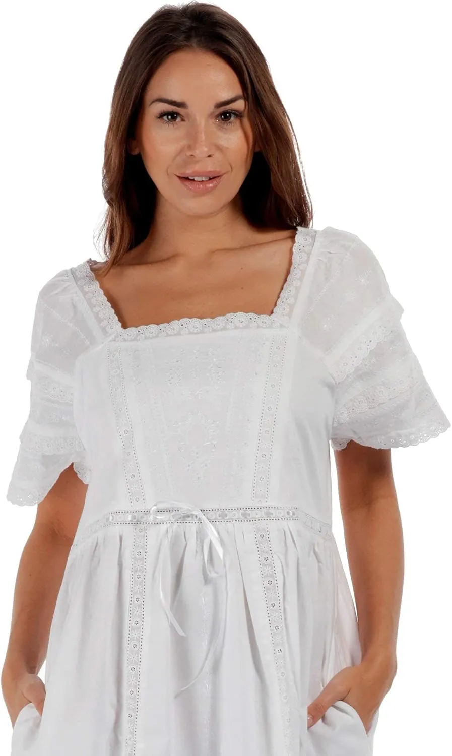 The 1 for U Nightgowns for Women - Womens Nightgowns, Amanda 100% Cotton Gown