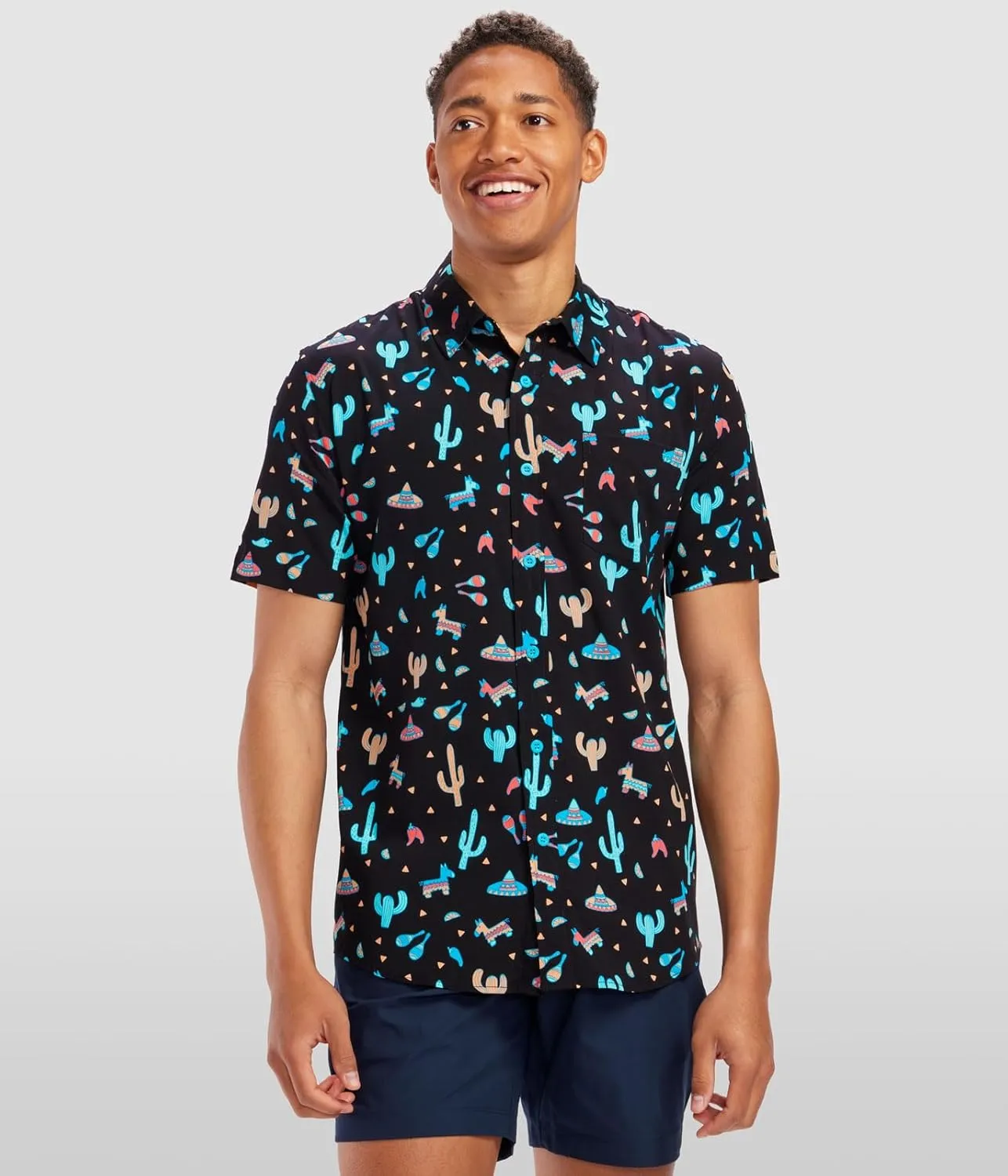 Tipsy Elves Hawaiian Shirts for Men - Casual Beach & Summer Party Shirts for Men - Stretch Fabric with Modern Fit