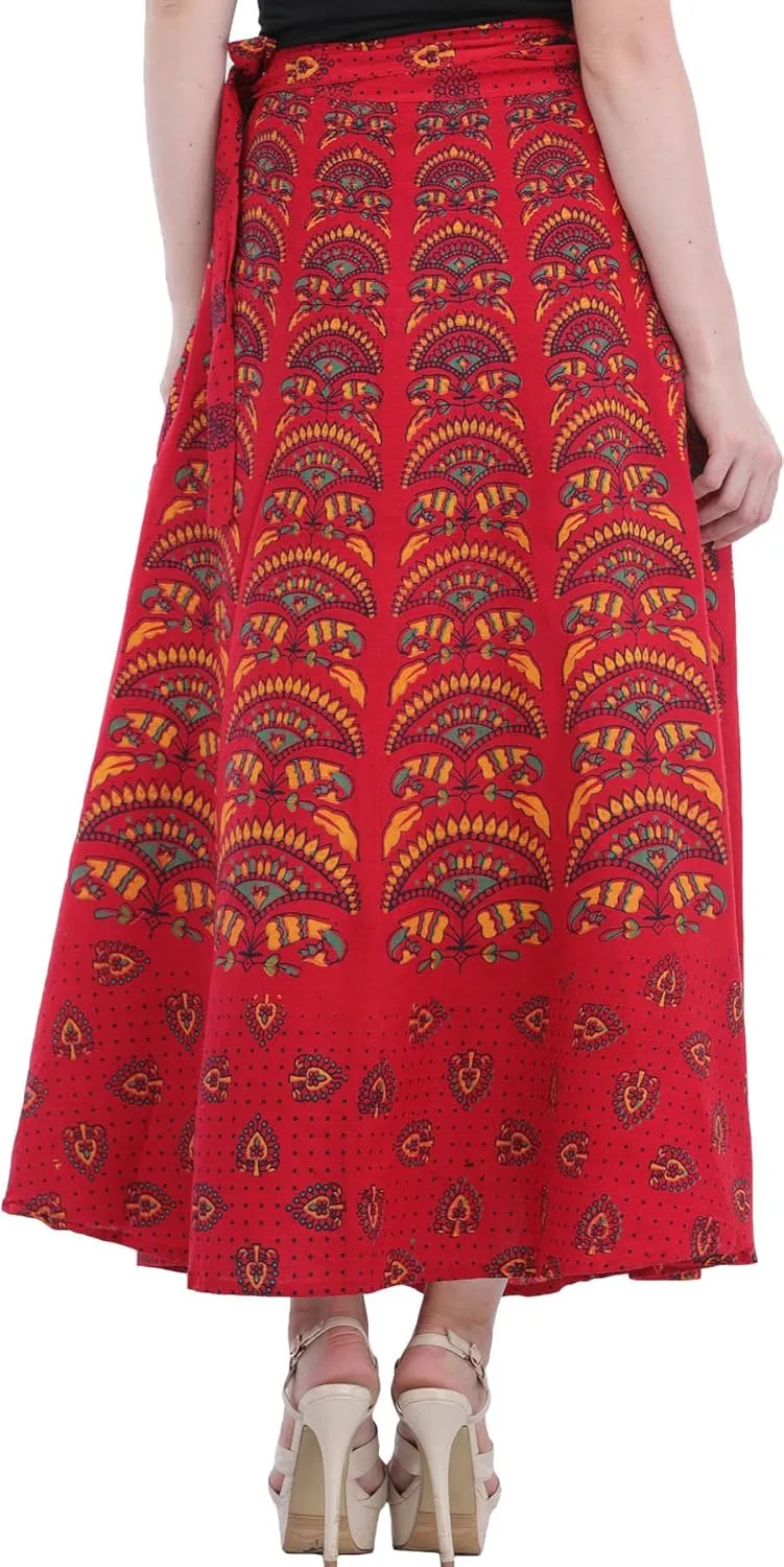 Wrap-Around Printed Long Skirt from Pilkhu