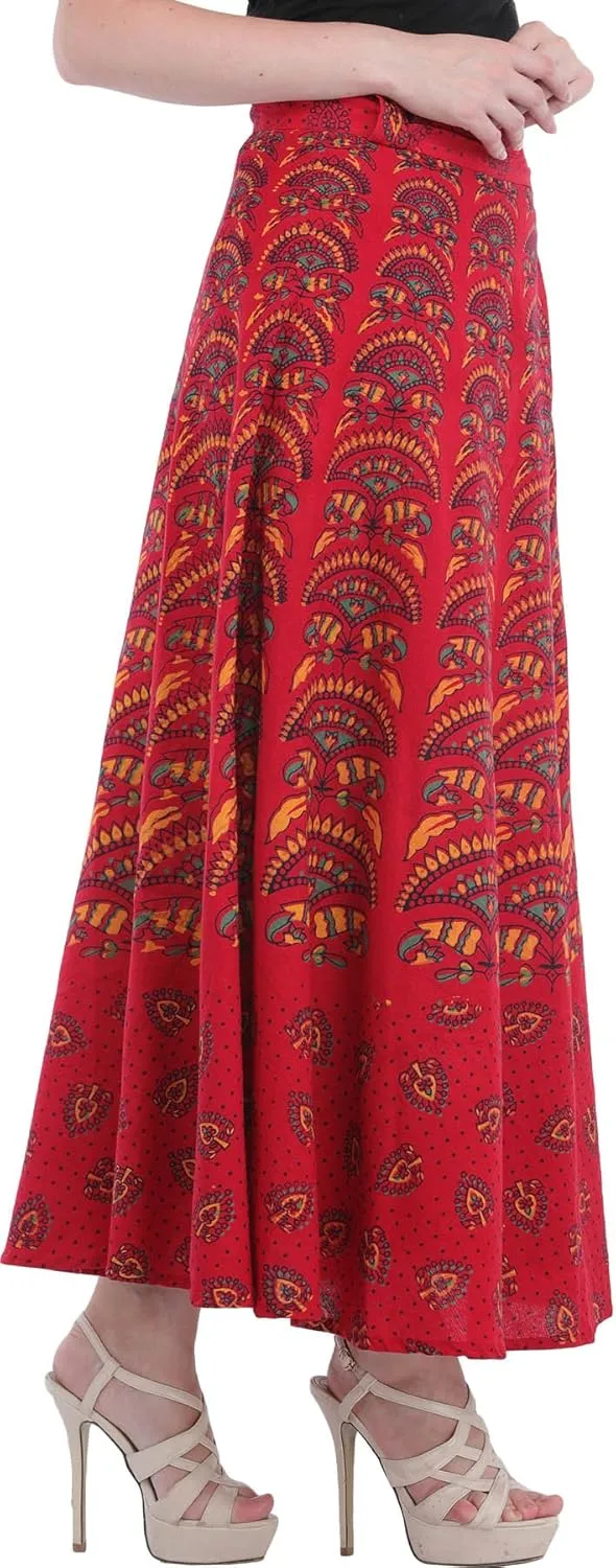 Wrap-Around Printed Long Skirt from Pilkhu