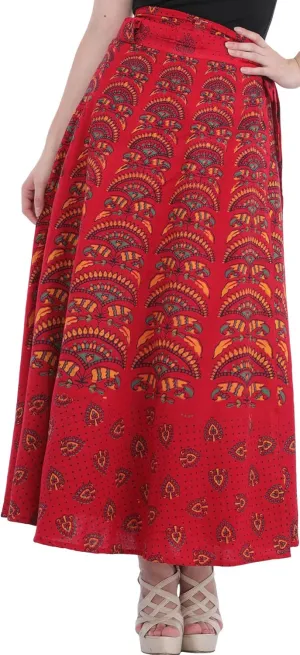Wrap-Around Printed Long Skirt from Pilkhu