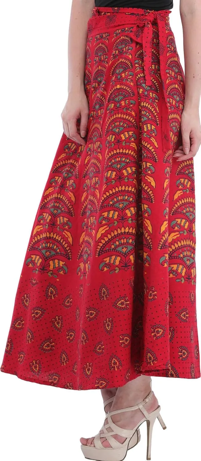 Wrap-Around Printed Long Skirt from Pilkhu