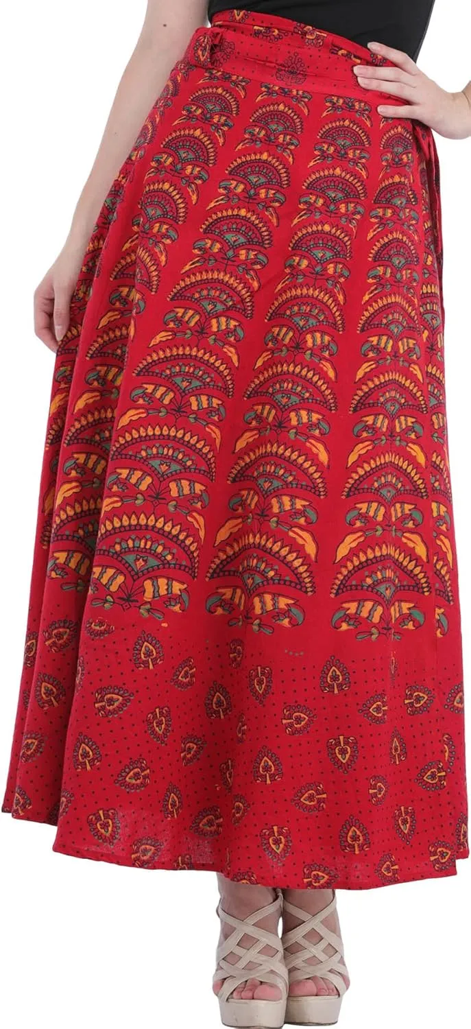 Wrap-Around Printed Long Skirt from Pilkhu